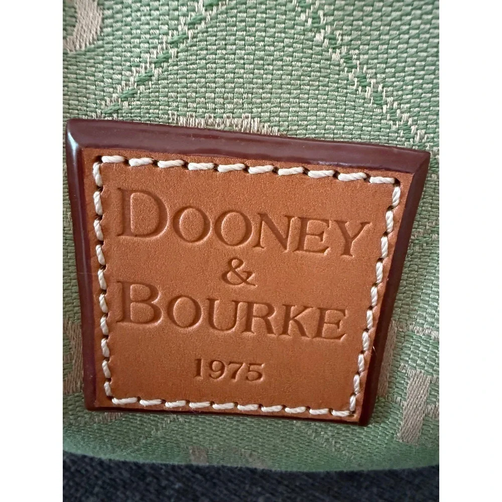 Dooney & Bourke Vintage Y2K Small Duffle Bag Green Canvas Logo NWT